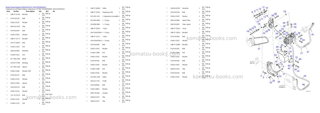 Komatsu hm350-2r s/n 7030-up Parts catalog cover Page 9 Komatsu hm350-2r s/n 7030-up Parts catalog cover Page 9