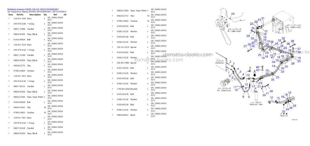 Komatsu d85px-15r s/n 20003-up Parts catalog cover Page 6 Komatsu d85px-15r s/n 20003-up Parts catalog cover Page 6