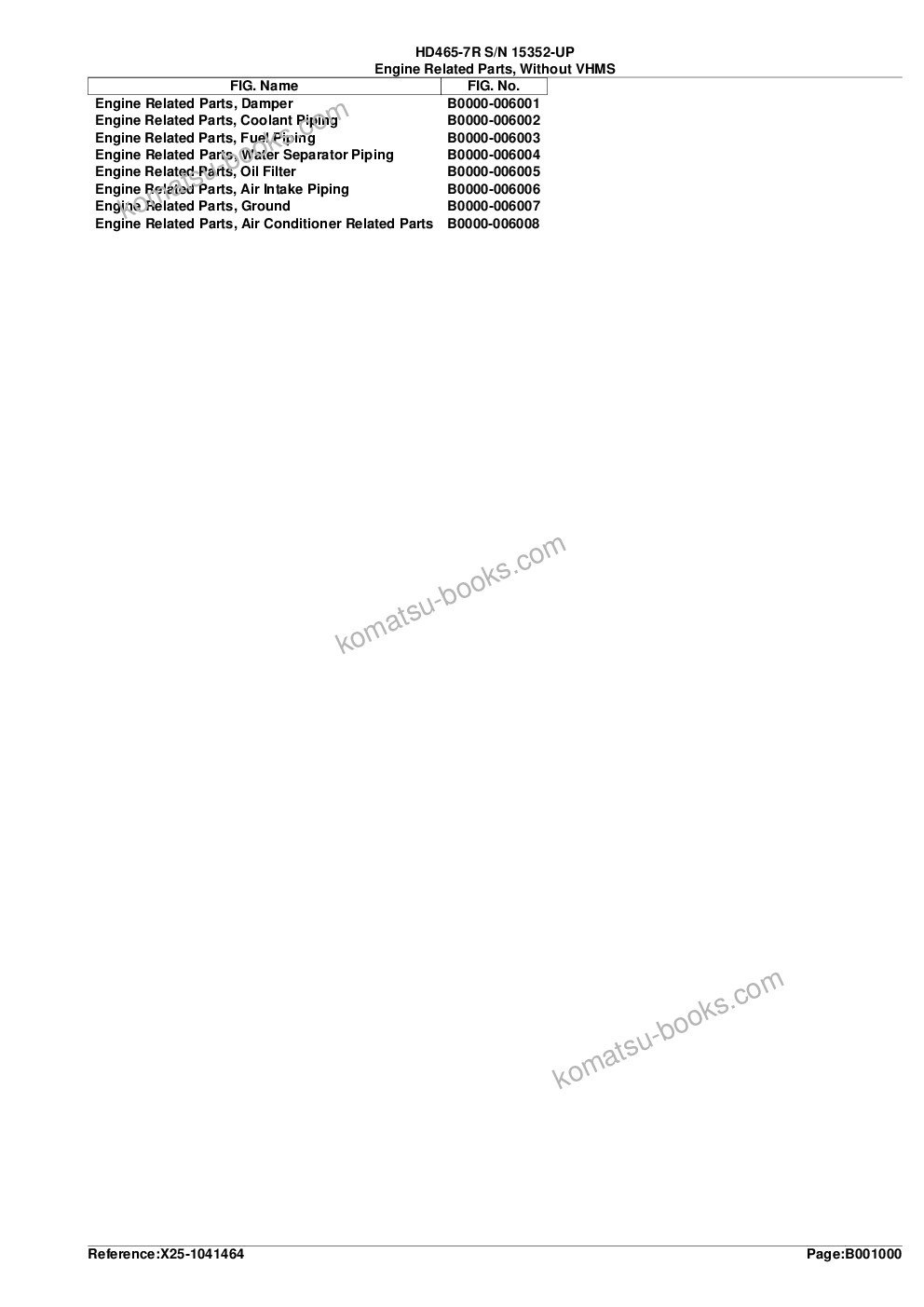Komatsu hd465-7r s/n 15352-up Parts catalog cover Page 3