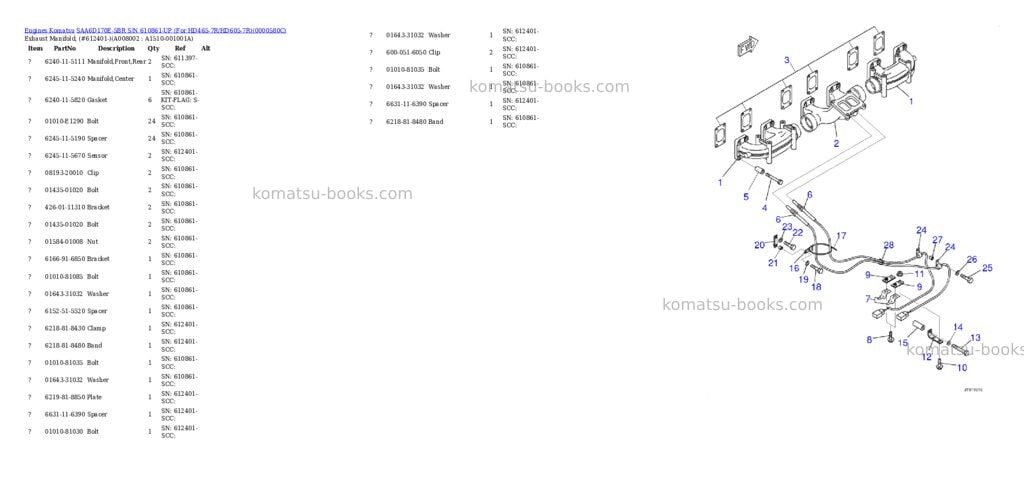 Komatsu saa6d170e-5br s/n 610861-up for hd465-7r/hd605-7r Parts catalog cover Page 10 Komatsu saa6d170e-5br s/n 610861-up for hd465-7r/hd605-7r Parts catalog cover Page 10