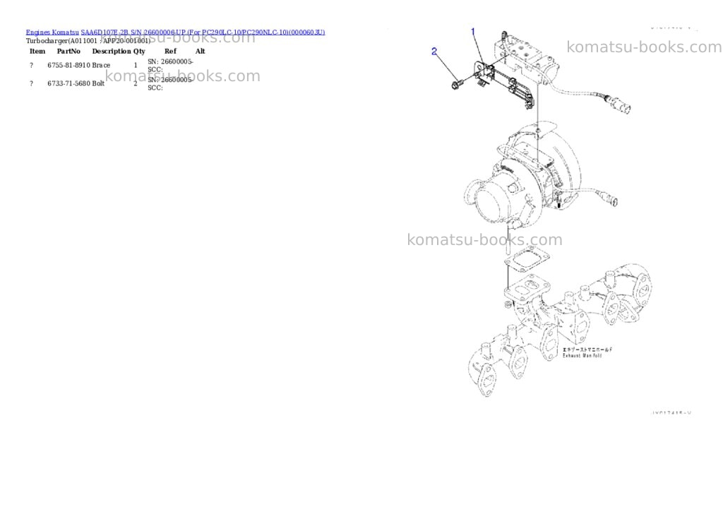 Komatsu saa6d107e-2b s/n 26600006-up for pc290lc-10/pc290nlc-10 Parts catalog cover Page 9 Komatsu saa6d107e-2b s/n 26600006-up for pc290lc-10/pc290nlc-10 Parts catalog cover Page 9