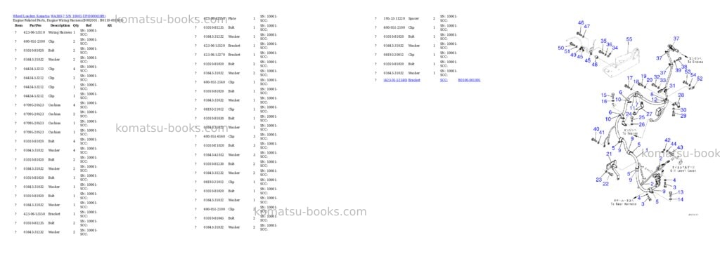 Komatsu wa380-7 s/n 10001-up Parts catalog cover Komatsu wa380-7 s/n 10001-up Parts catalog cover