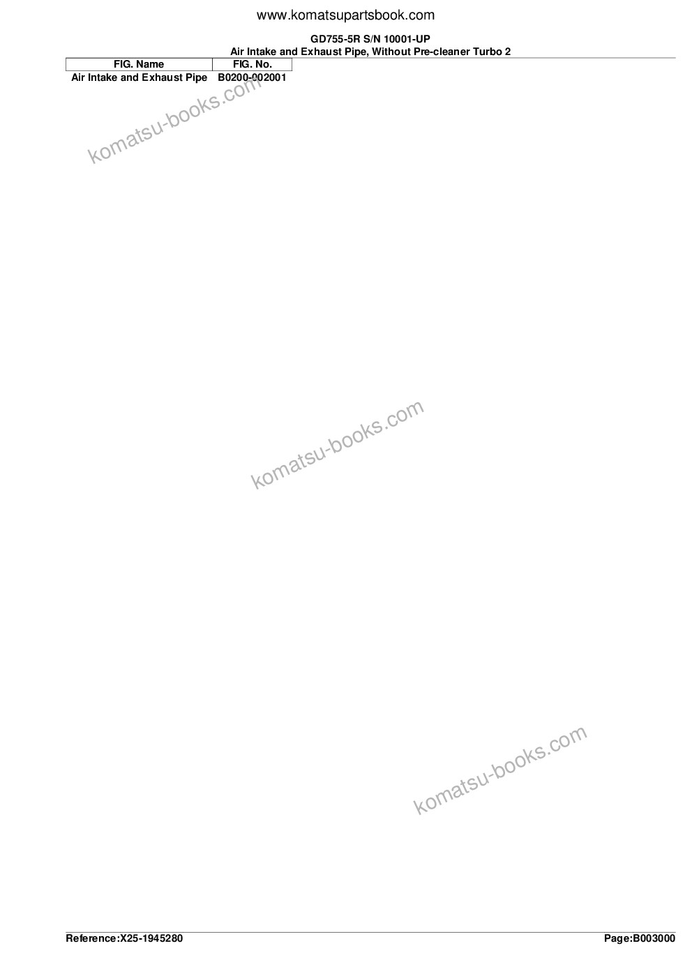 Komatsu gd755-5r s/n 10001-up Parts catalog cover Page 10 Komatsu gd755-5r s/n 10001-up Parts catalog cover Page 10