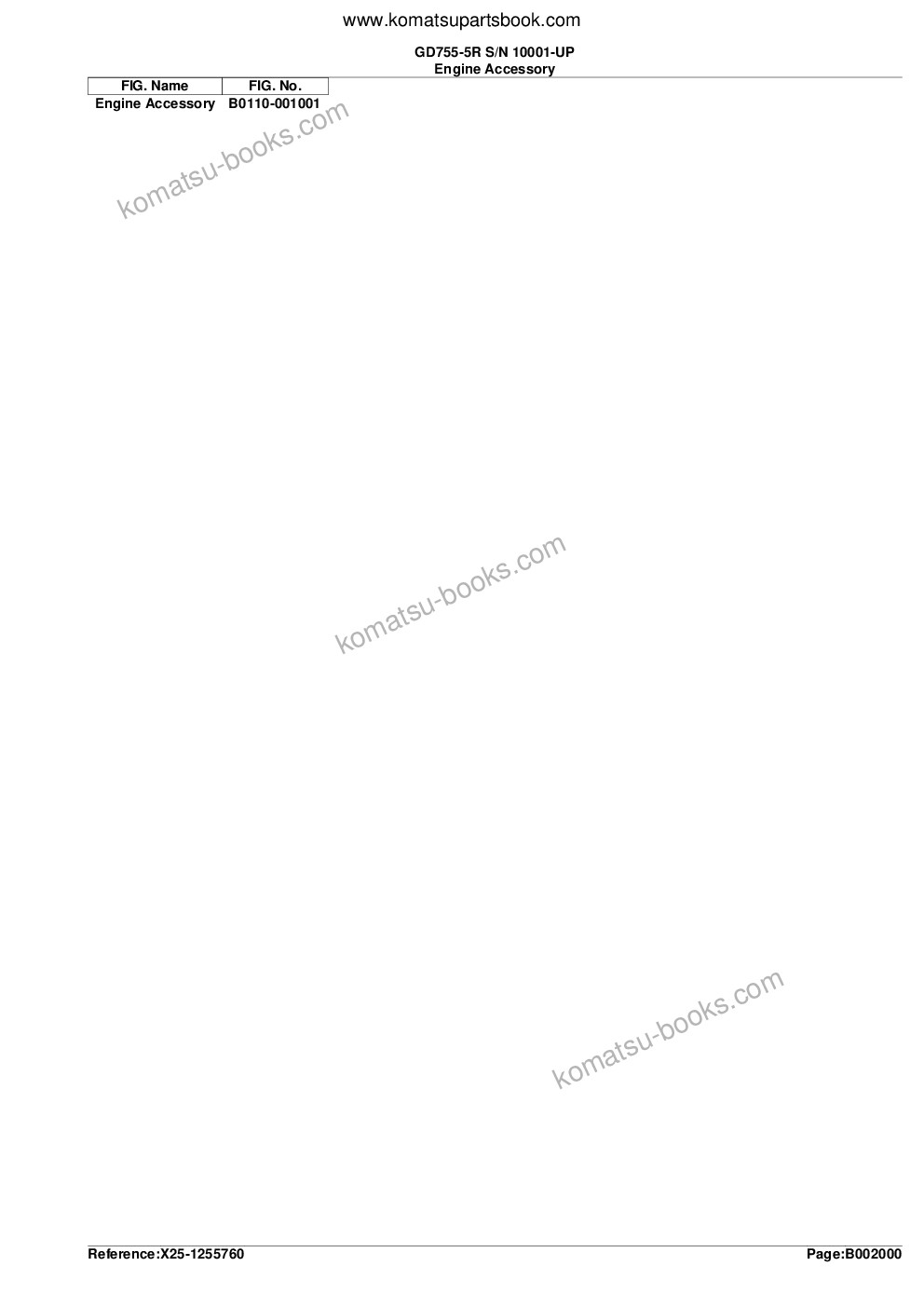 Komatsu gd755-5r s/n 10001-up Parts catalog cover Page 8 Komatsu gd755-5r s/n 10001-up Parts catalog cover Page 8