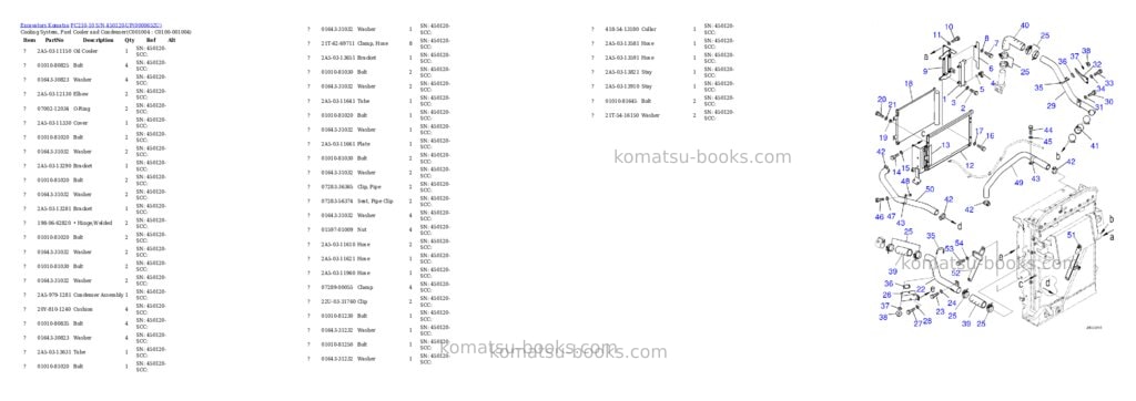 Komatsu pc210-10 s/n 450120-up Parts catalog cover Page 9 Komatsu pc210-10 s/n 450120-up Parts catalog cover Page 9