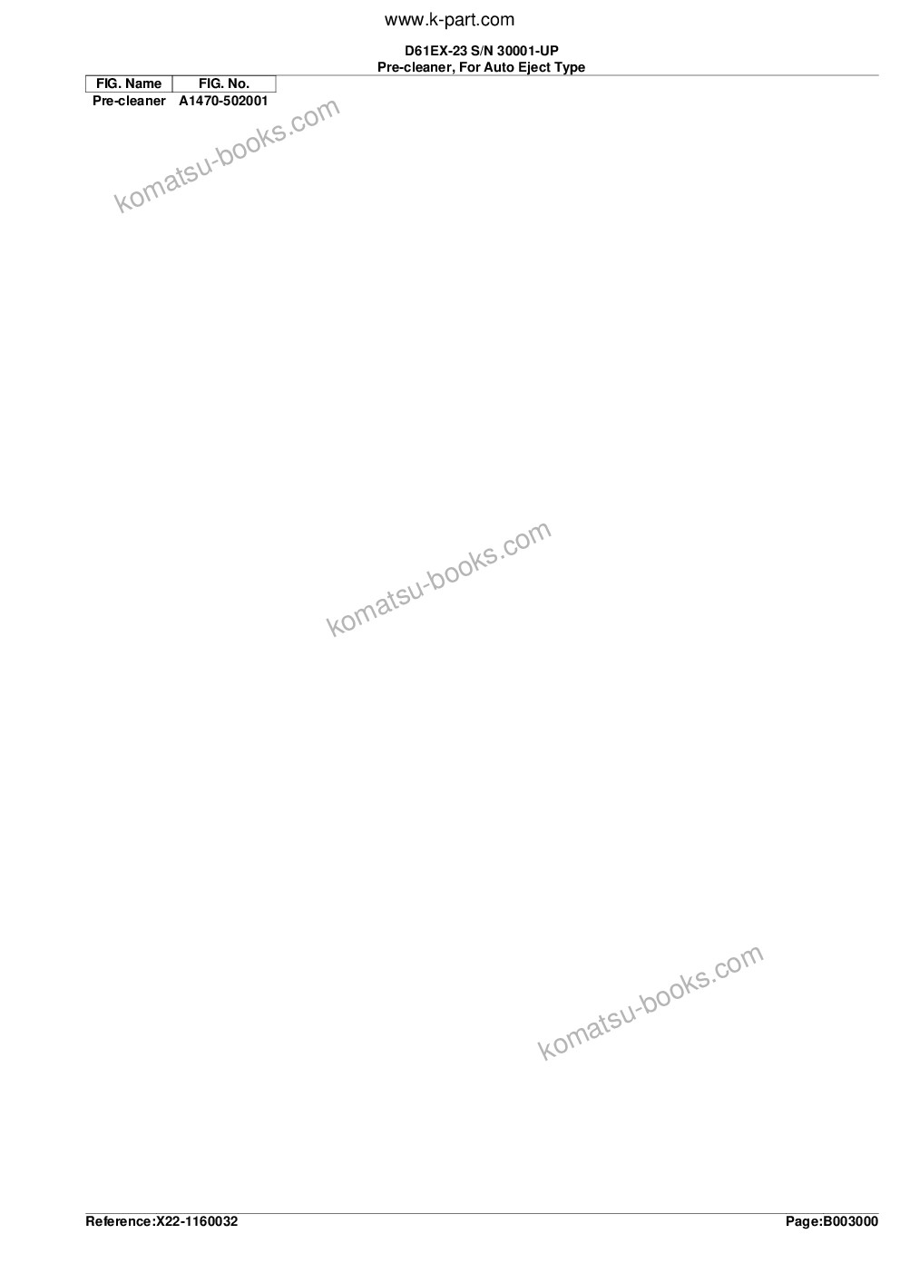 Komatsu d61ex-23 s/n 30001-up Parts catalog cover Page 10