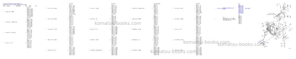 Komatsu PC400LC-10 S/N 80001-UP Parts catalog cover Page 3 Komatsu PC400LC-10 S/N 80001-UP Parts catalog cover Page 3