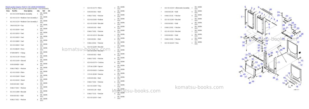 Komatsu wa470-7 s/n 10099-up Parts catalog cover Page 9