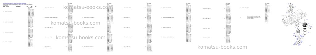 Komatsu SAA6D140E-6 S/N 730001-UP (For HM400-3) Parts catalog cover Page 2
