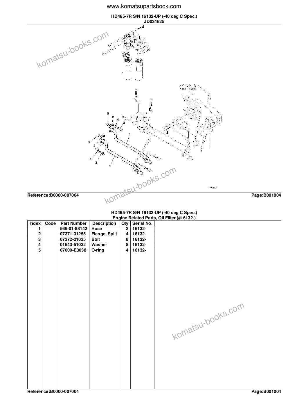 Komatsu hd465-7r s/n 16132-up -40 deg c spec. Parts catalog cover Page 8