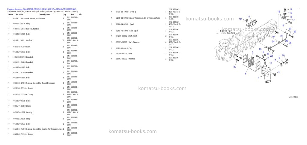 Komatsu saa6d170e-5br s/n 613013-up for hd465-7r Parts catalog cover Page 4 Komatsu saa6d170e-5br s/n 613013-up for hd465-7r Parts catalog cover Page 4