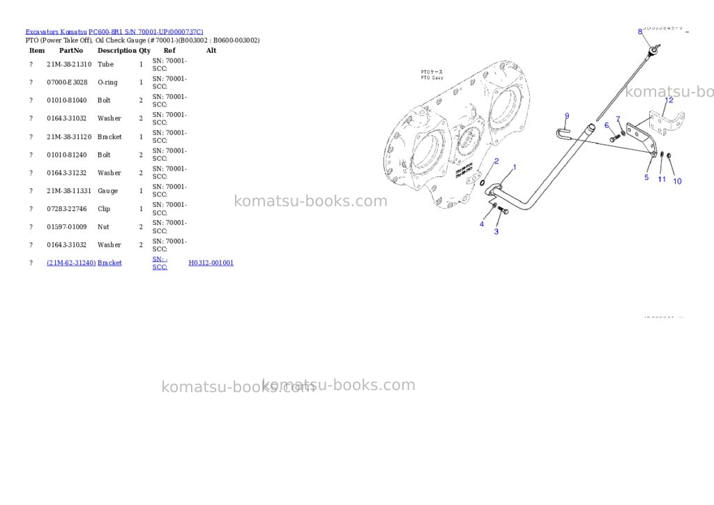 Komatsu pc600-8r1 s/n 70001-up Parts catalog cover Page 3