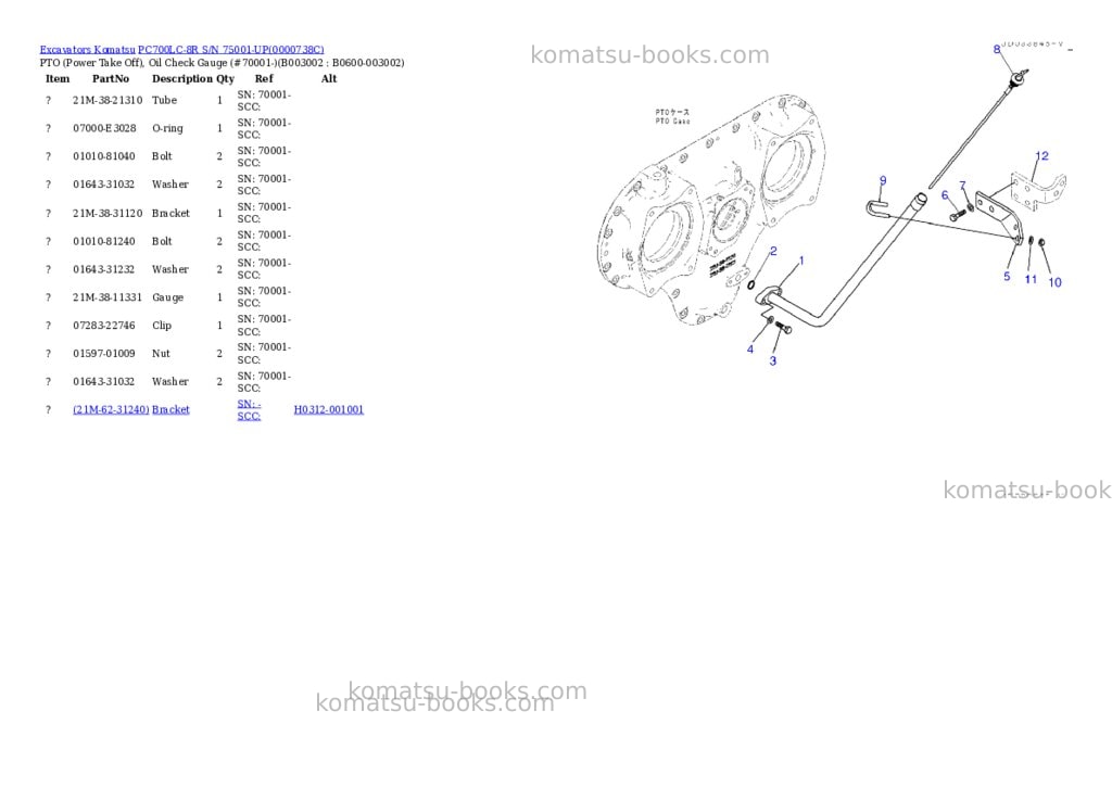 Komatsu pc700lc-8r s/n 75001-up Parts catalog cover Page 3 Komatsu pc700lc-8r s/n 75001-up Parts catalog cover Page 3