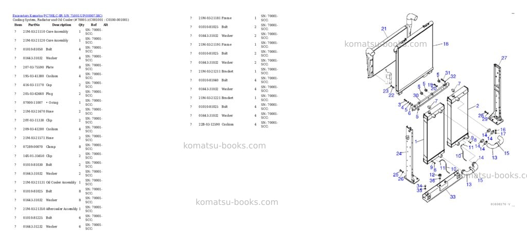 Komatsu pc700lc-8r s/n 75001-up Parts catalog cover Page 8 Komatsu pc700lc-8r s/n 75001-up Parts catalog cover Page 8