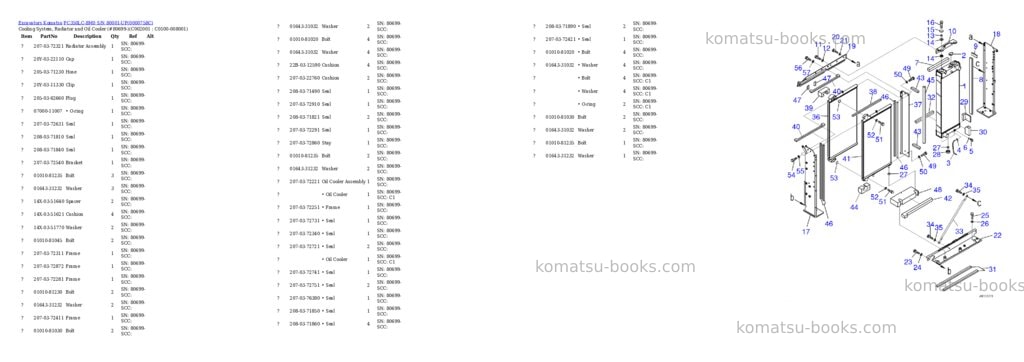 Komatsu pc350lc-8m0 s/n 80001-up Parts catalog cover Page 10 Komatsu pc350lc-8m0 s/n 80001-up Parts catalog cover Page 10