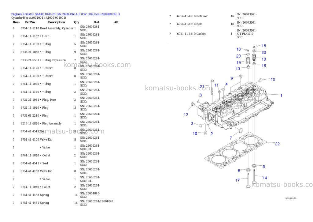 Komatsu saa4d107e-2b s/n 26603261-up for hb215lc-2 Parts catalog cover Page 3 Komatsu saa4d107e-2b s/n 26603261-up for hb215lc-2 Parts catalog cover Page 3