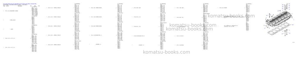 Komatsu SAA6D107E-2 S/N 26603998-UP (For PC228US-10/PC228USLC-10) Parts catalog cover