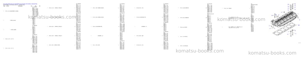 Komatsu SAA6D107E-2 S/N 26603998-UP (For PC228US-10/PC228USLC-10) Parts catalog cover Page 2