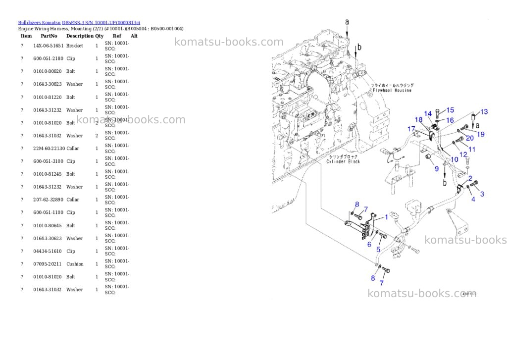 Komatsu d85ess-3 s/n 10001-up Parts catalog cover Page 9 Komatsu d85ess-3 s/n 10001-up Parts catalog cover Page 9