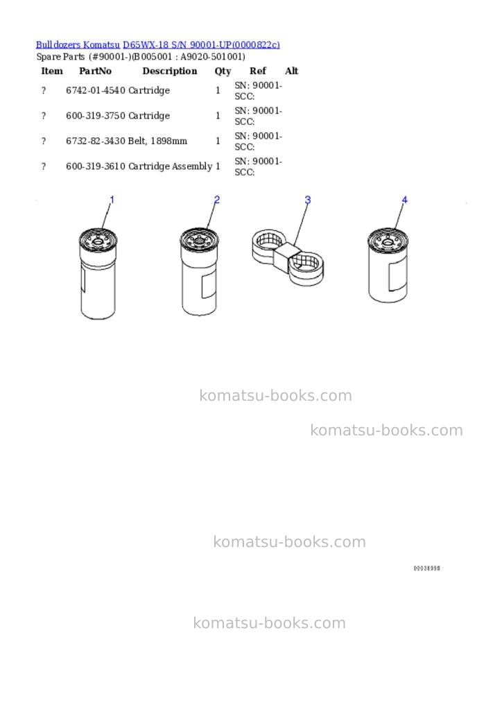 Komatsu d65wx-18 s/n 0-up Parts catalog cover Page 10 Komatsu d65wx-18 s/n 0-up Parts catalog cover Page 10
