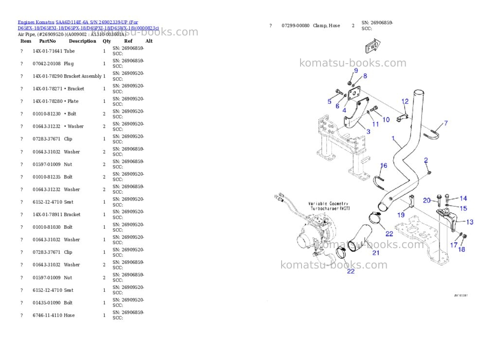 Komatsu saa6d114e-6a s/n 26902339-up for d65ex-18/d65exi-18/d65px-18/d65pxi-18/d65wx-18 Parts catalog cover Page 9 Komatsu saa6d114e-6a s/n 26902339-up for d65ex-18/d65exi-18/d65px-18/d65pxi-18/d65wx-18 Parts catalog cover Page 9