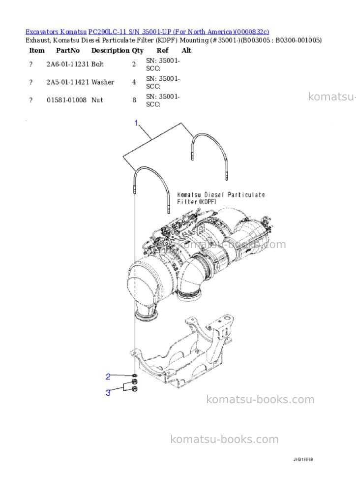 Komatsu PC290LC-11 S/N 35001-UP (For North America) Parts catalog cover Page 9 Komatsu PC290LC-11 S/N 35001-UP (For North America) Parts catalog cover Page 9