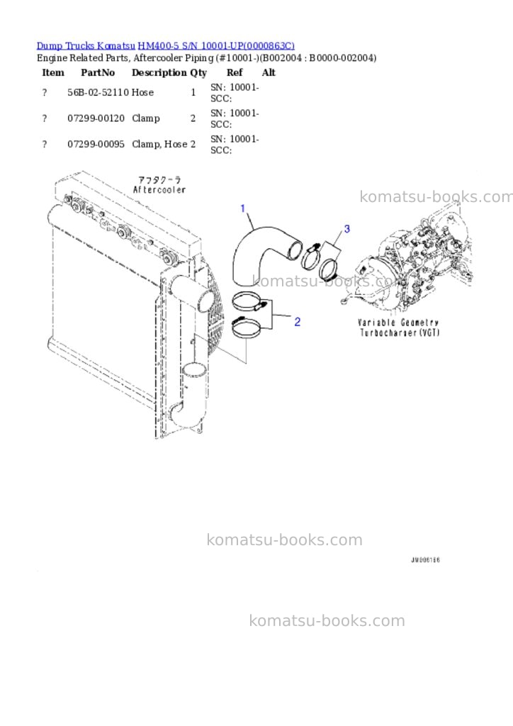 Komatsu hm400-5 s/n 10001-up Parts catalog cover Page 7 Komatsu hm400-5 s/n 10001-up Parts catalog cover Page 7