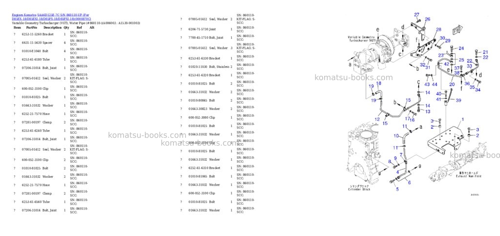 Komatsu saa6d125e-7c s/n 860110-up for d85ex-18/d85exi-18/d85px-18/d85pxi-18 Parts catalog cover Page 7 Komatsu saa6d125e-7c s/n 860110-up for d85ex-18/d85exi-18/d85px-18/d85pxi-18 Parts catalog cover Page 7