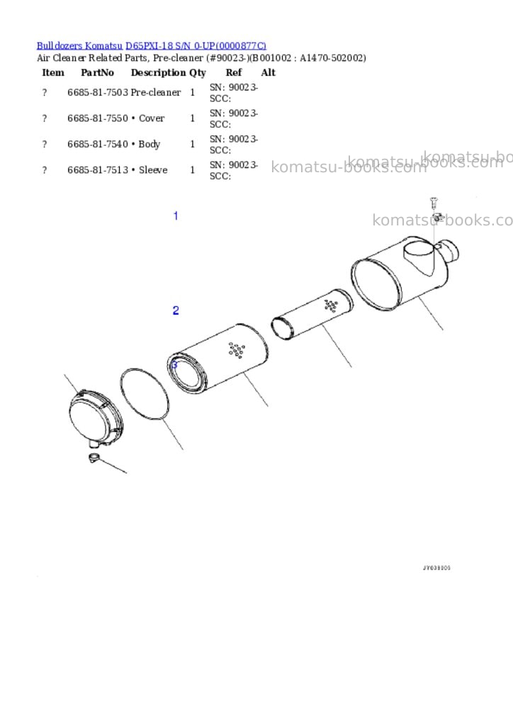 Komatsu d65pxi-18 s/n 0-up Parts catalog cover Komatsu d65pxi-18 s/n 0-up Parts catalog cover