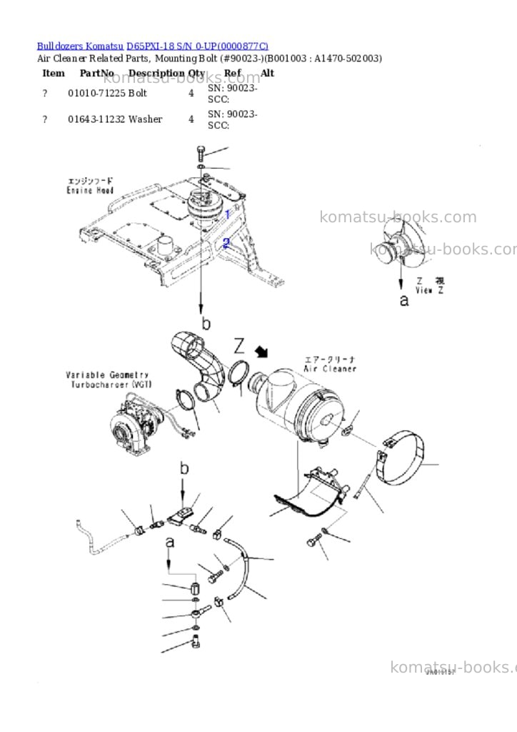 Komatsu d65pxi-18 s/n 0-up Parts catalog cover Page 2 Komatsu d65pxi-18 s/n 0-up Parts catalog cover Page 2