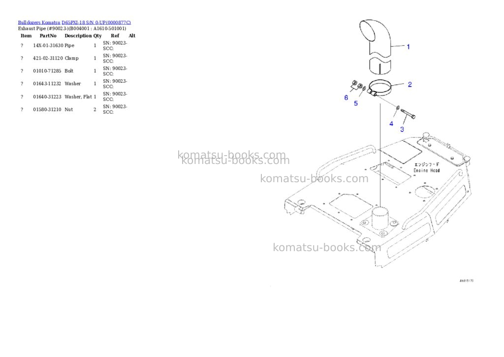 Komatsu d65pxi-18 s/n 0-up Parts catalog cover Page 9 Komatsu d65pxi-18 s/n 0-up Parts catalog cover Page 9