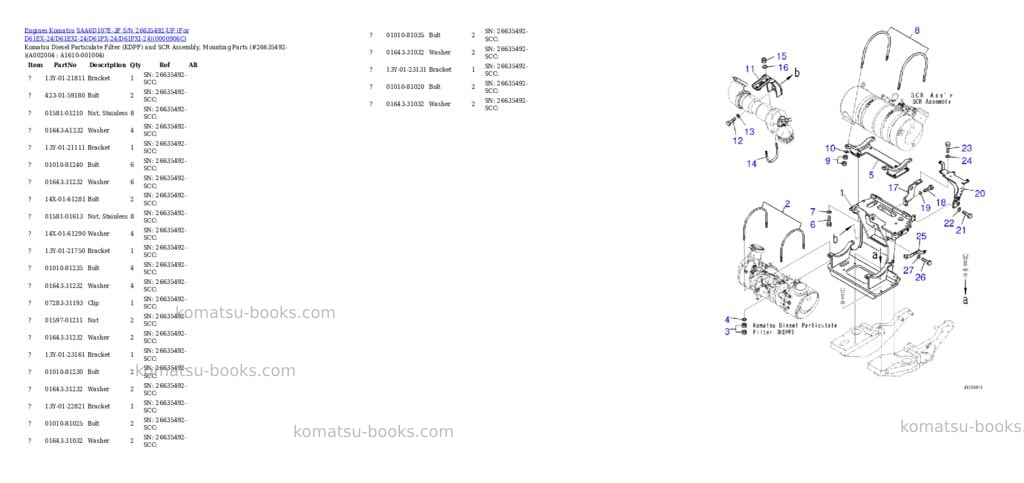 Komatsu saa6d107e-3f s/n 26635492-up for d61ex-24/d61exi-24/d61px-24/d61pxi-24 Parts catalog cover Page 4 Komatsu saa6d107e-3f s/n 26635492-up for d61ex-24/d61exi-24/d61px-24/d61pxi-24 Parts catalog cover Page 4