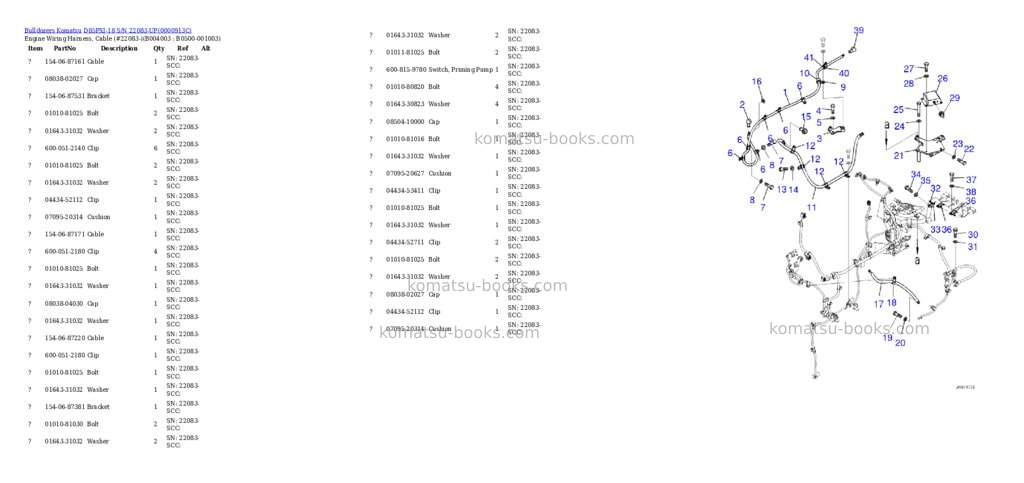 Komatsu d85pxi-18 s/n 22083-up Parts catalog cover Page 6 Komatsu d85pxi-18 s/n 22083-up Parts catalog cover Page 6