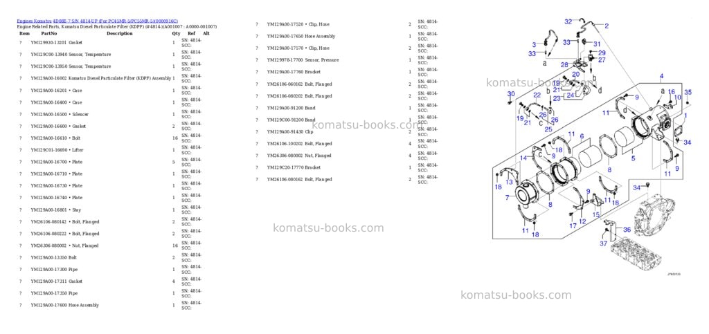 Komatsu 4d88e-7 s/n 4814-up for pc45mr-5/pc55mr-5 Parts catalog cover Page 6 Komatsu 4d88e-7 s/n 4814-up for pc45mr-5/pc55mr-5 Parts catalog cover Page 6