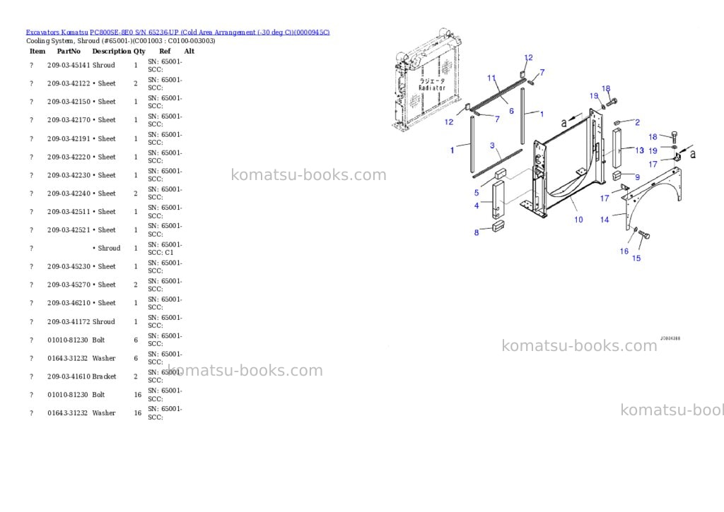 Komatsu pc800se-8e0 s/n 65236-up cold area arrangement -30 deg c Parts catalog cover Page 10 Komatsu pc800se-8e0 s/n 65236-up cold area arrangement -30 deg c Parts catalog cover Page 10