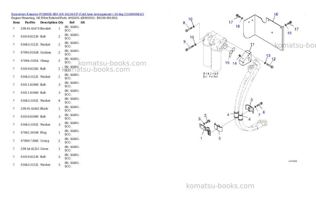 Komatsu pc800se-8e0 s/n 65236-up cold area arrangement -30 deg c Parts catalog cover Page 2 Komatsu pc800se-8e0 s/n 65236-up cold area arrangement -30 deg c Parts catalog cover Page 2