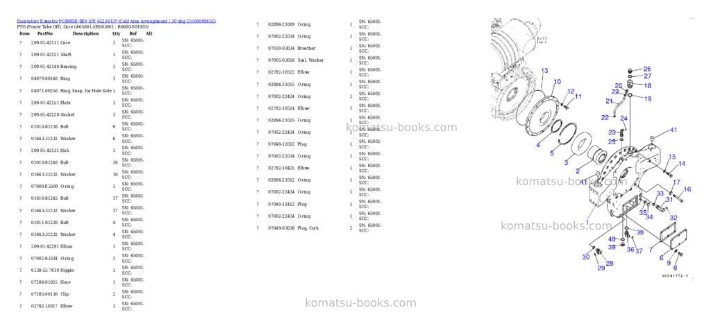 Komatsu pc800se-8e0 s/n 65236-up cold area arrangement -30 deg c Parts catalog cover Page 5 Komatsu pc800se-8e0 s/n 65236-up cold area arrangement -30 deg c Parts catalog cover Page 5