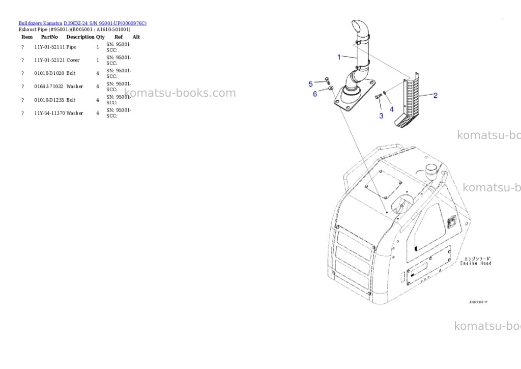 Komatsu d39exi-24 s/n 95001-up Parts catalog cover Page 10 Komatsu d39exi-24 s/n 95001-up Parts catalog cover Page 10