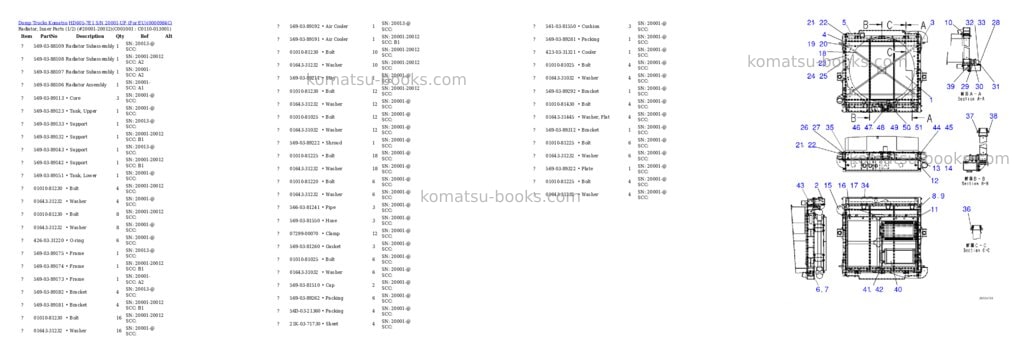 Komatsu hd605-7e1 s/n 20001-up for eu Parts catalog cover Page 10
