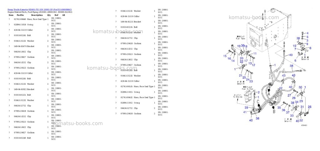 Komatsu hd605-7e1 s/n 20001-up for eu Parts catalog cover Page 2