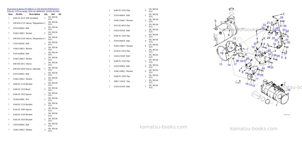 Komatsu pc360lci-11 s/n 90156-up for kal Parts catalog cover Page 10 Komatsu pc360lci-11 s/n 90156-up for kal Parts catalog cover Page 10