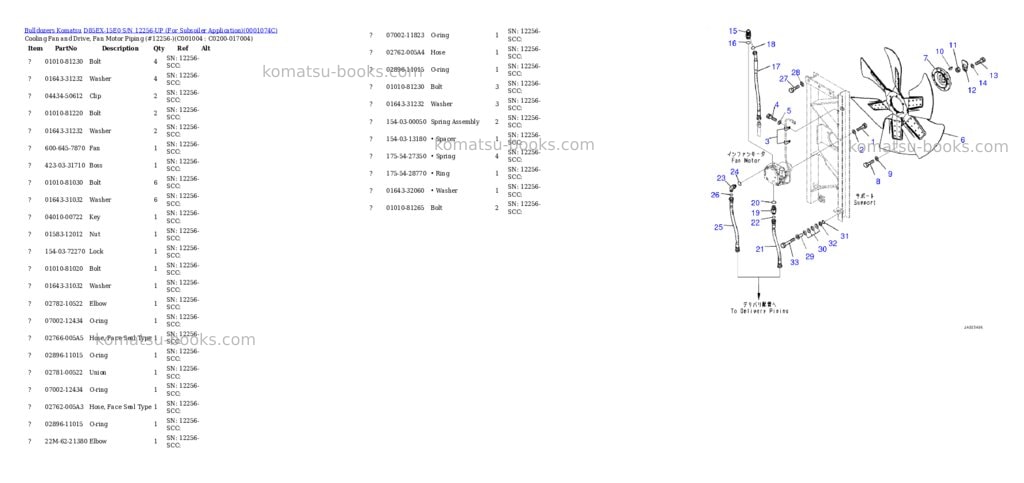 Komatsu d85ex-15e0 s/n 12256-up for subsoiler application Parts catalog cover Page 3