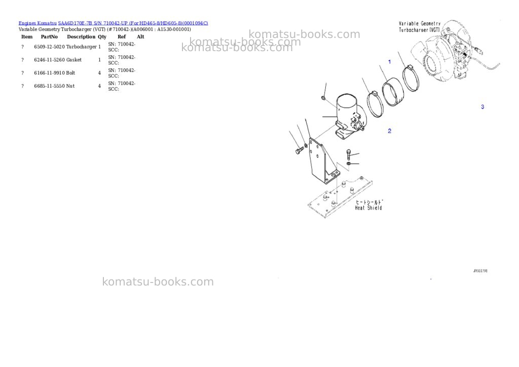 Komatsu saa6d170e-7b s/n 710042-up for hd465-8/hd605-8 Parts catalog cover Page 7 Komatsu saa6d170e-7b s/n 710042-up for hd465-8/hd605-8 Parts catalog cover Page 7