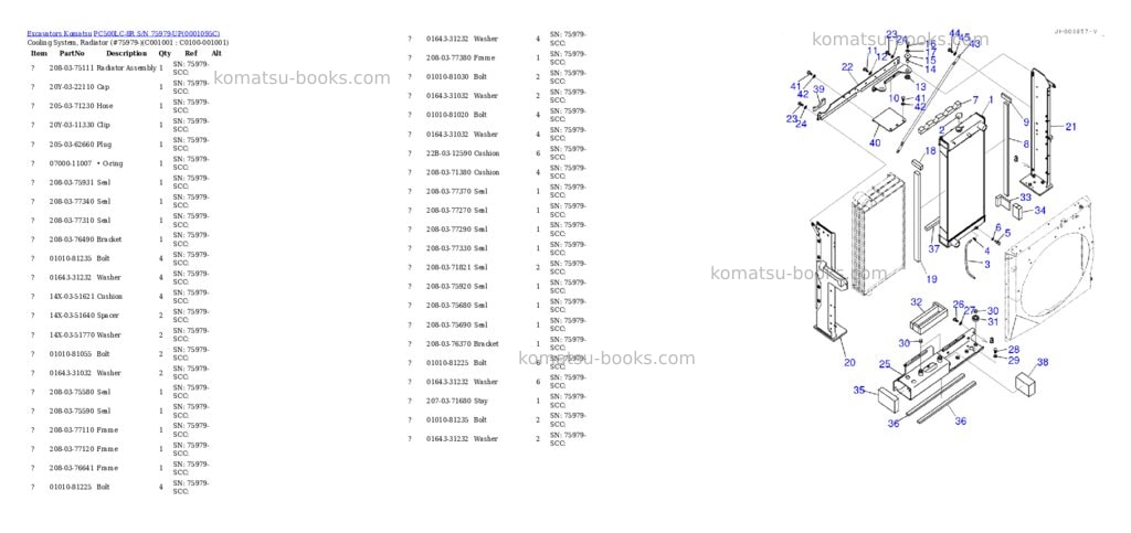 Komatsu pc500lc-8r s/n 75979-up Parts catalog cover Page 4