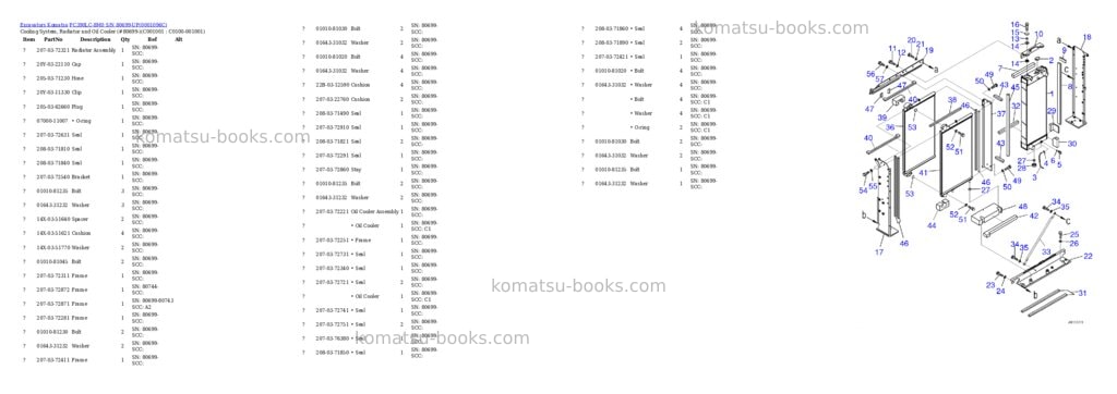 Komatsu pc390lc-8m0 s/n 80699-up Parts catalog cover Page 4 Komatsu pc390lc-8m0 s/n 80699-up Parts catalog cover Page 4