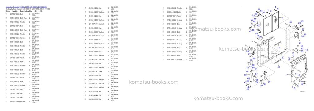 Komatsu pc390lc-8m0 s/n 80699-up Parts catalog cover Page 5 Komatsu pc390lc-8m0 s/n 80699-up Parts catalog cover Page 5