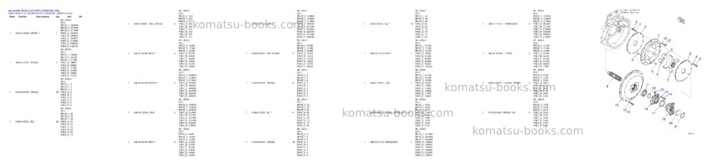 Komatsu HD325-8 S/N 50001-50999 Parts catalog cover Page 6