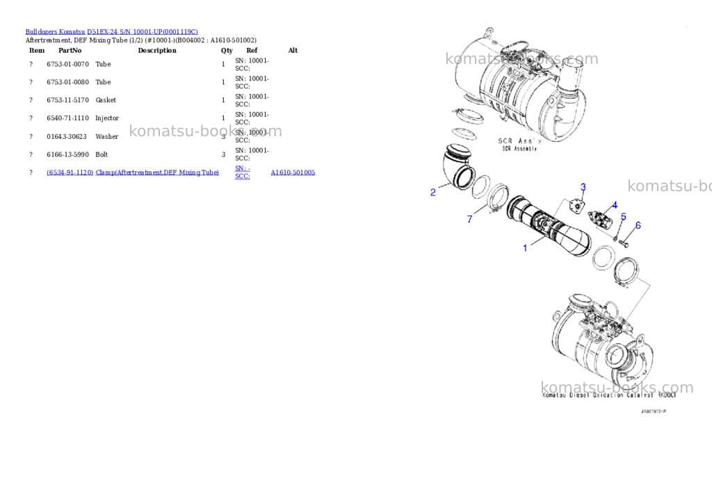 Komatsu d51ex-24 s/n 10001-up Parts catalog cover Page 5