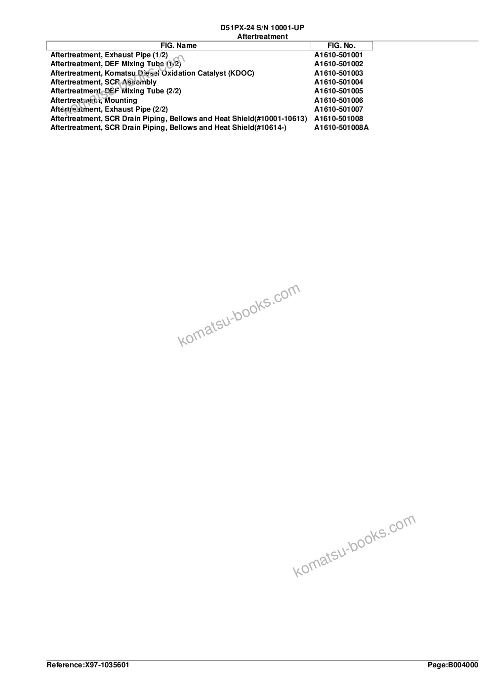 Komatsu d51px-24 s/n 10001-up Parts catalog cover Page 10