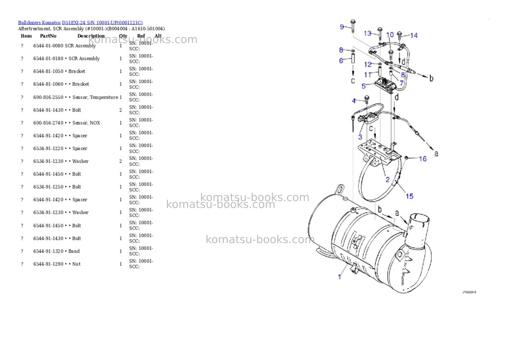 Komatsu d51exi-24 s/n 10001-up Parts catalog cover Page 7